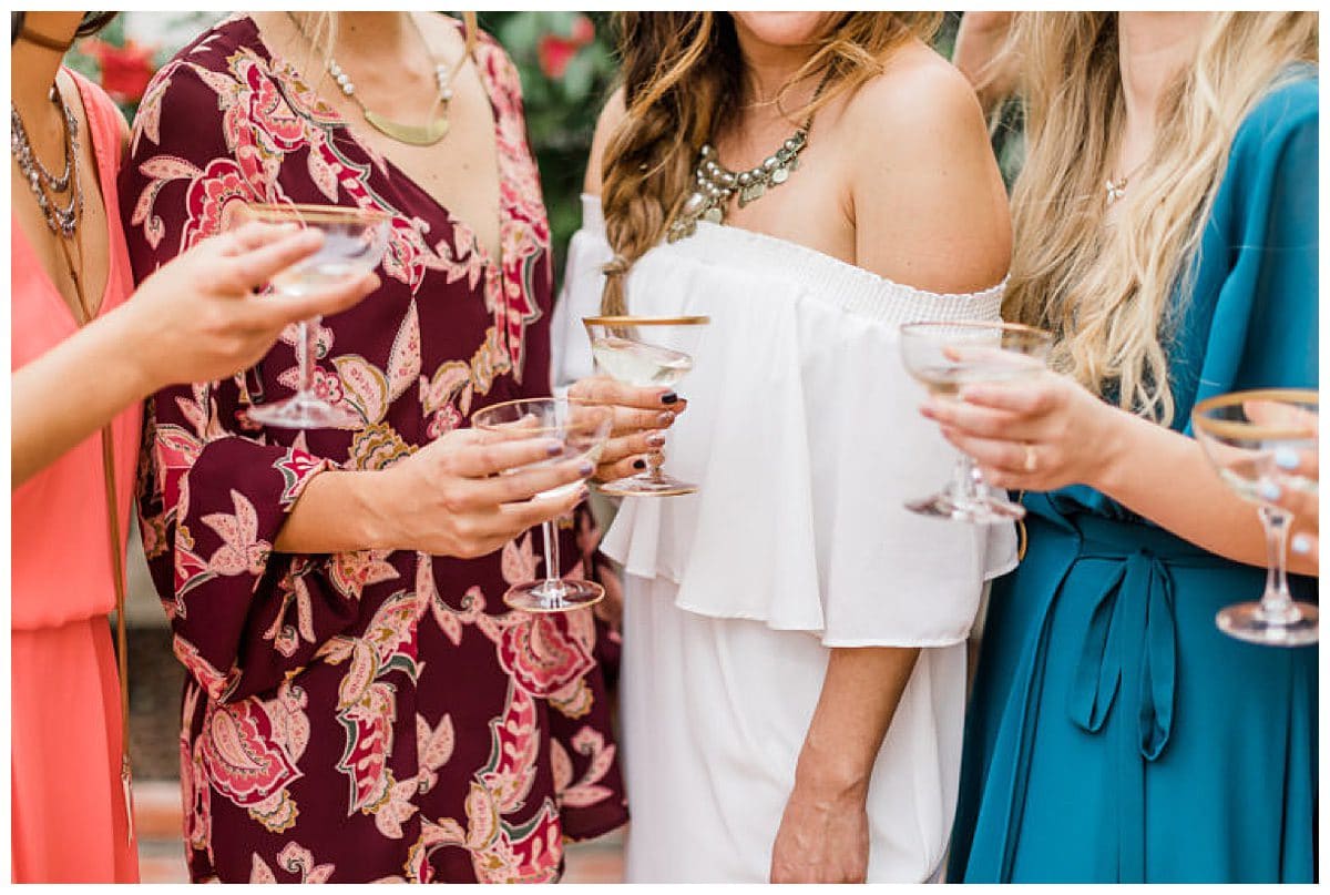 Girls with drinks in their hands