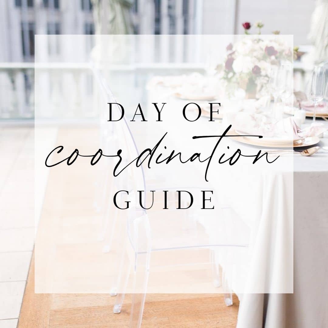 Day Of Wedding Coordinator Checklist Pdf Chancey Charm Weddings